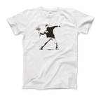 Banksy Flower Thrower Artwork T-Shirt-5